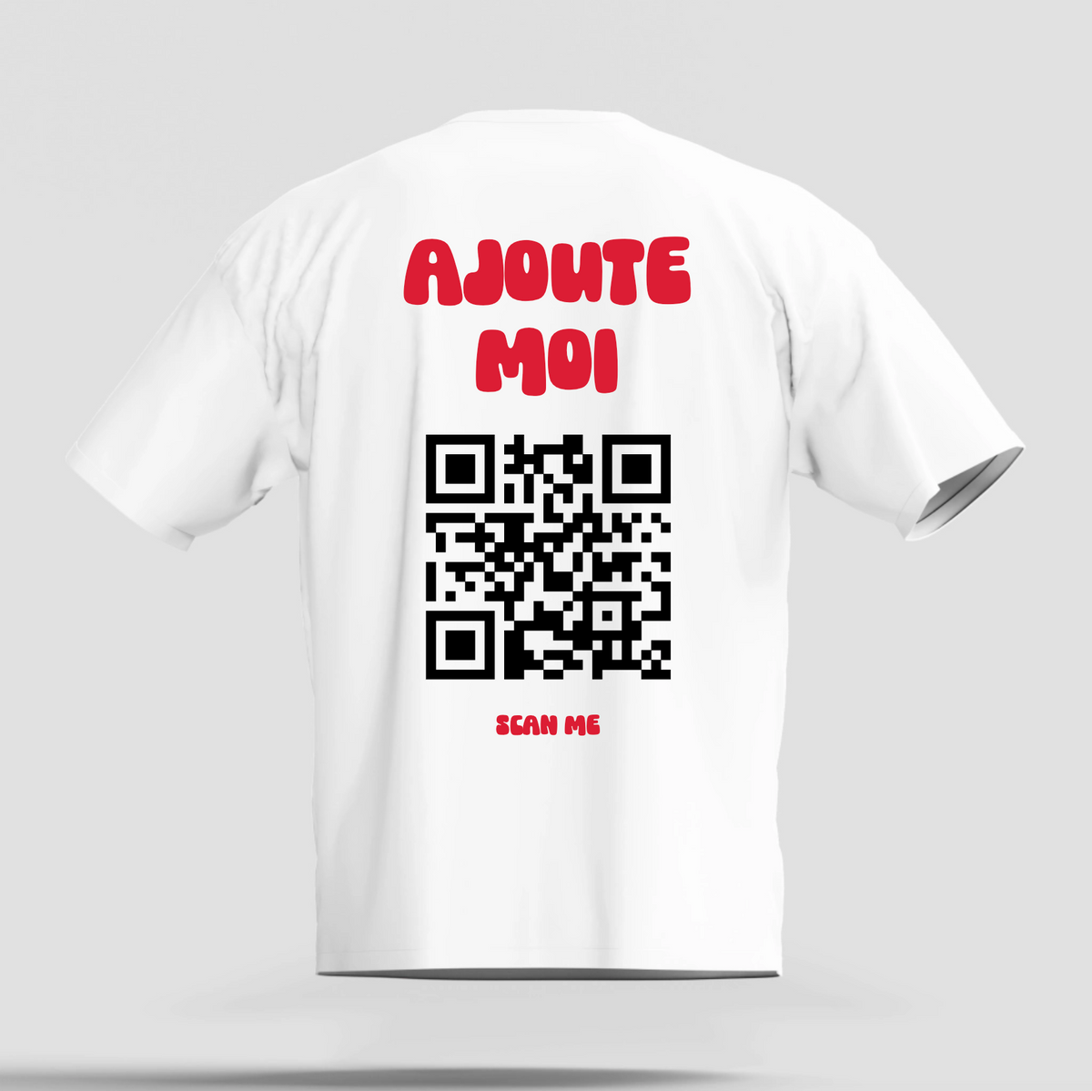 T-shirt QR CODE - "AJOUTE MOI"